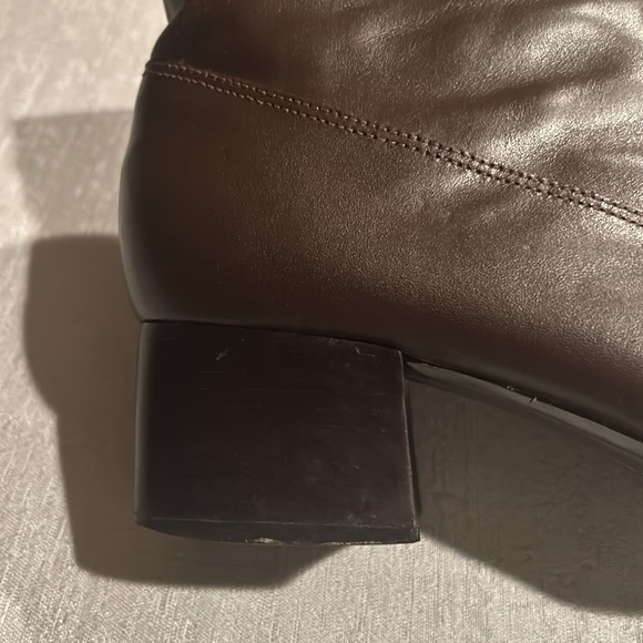 London Fog Women’s/Sieblen Tall Brown Ankle Booties w/ Chunky Heel Size 8 - Picture 3 of 16